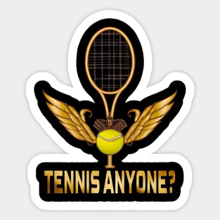 Tennis Anyone, Tennis Lovers Sticker